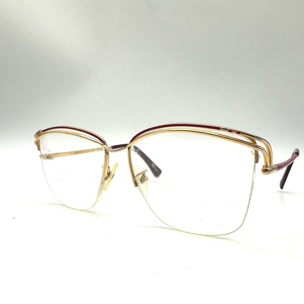 Vintage TURA Mod. 457 Eyeglass Frame Red Gold HGP Women